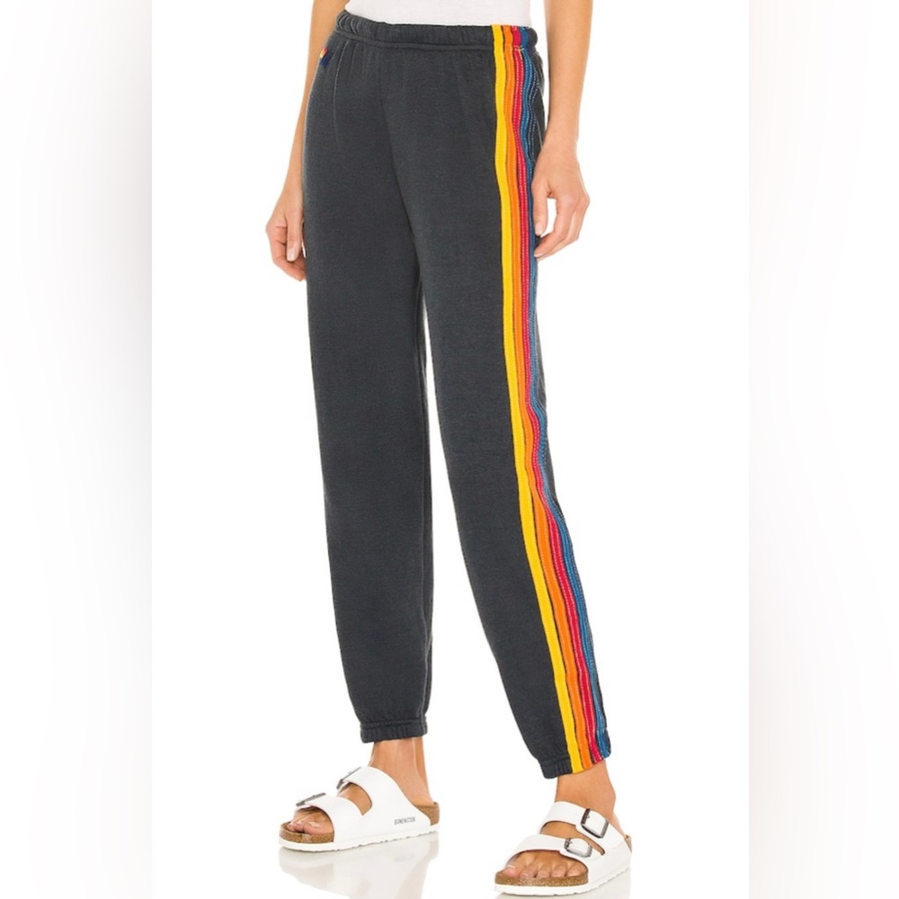 COPY - 5 Stripe Sweatpant in Charcoal Aviator Nation